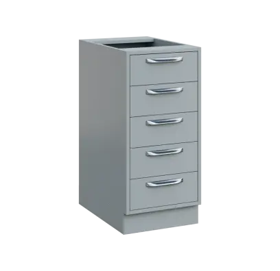 QS - 4Z52 spodní skříňka, 5-zásuvková, 900x400x600, šedá